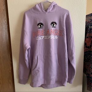 👀 Pure Angel Lavender Anime Eyes Hoodie 👀